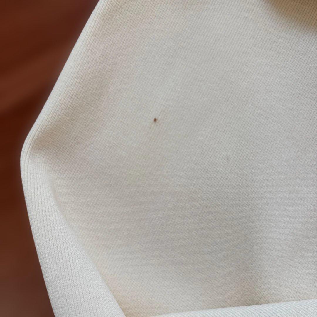 アイボリー ペプラムスタイル ロングワンピース サイズF