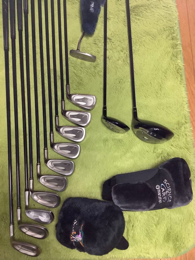 【豪華】メンズ　ゴルフクラブ　ゼクシオ他13本セット　キャディバッグ付