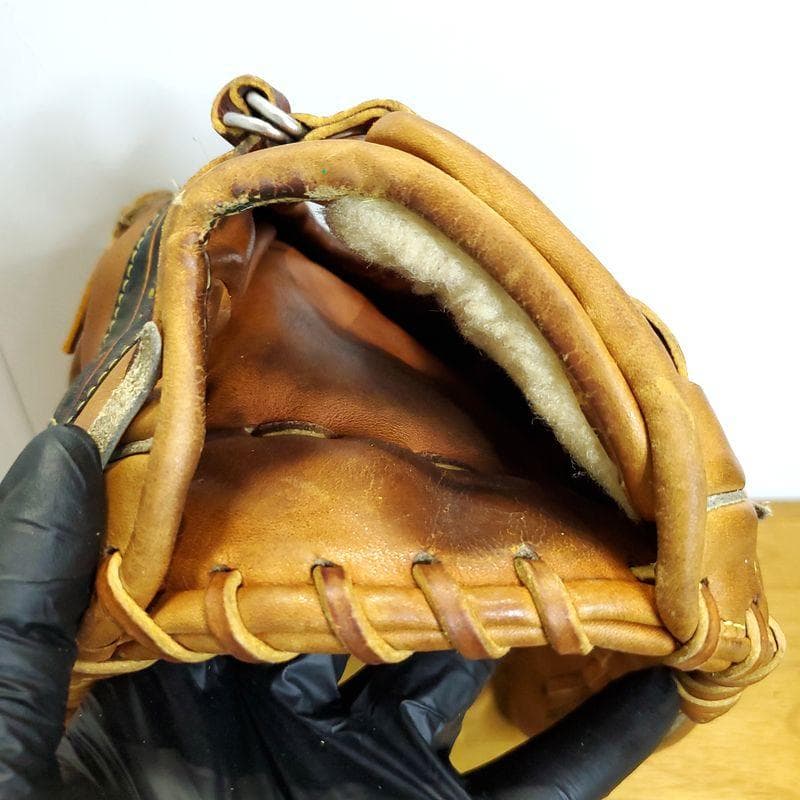 ミズノ 赤カップ ワールドウィン 日本製 外野用 硬式グローブ