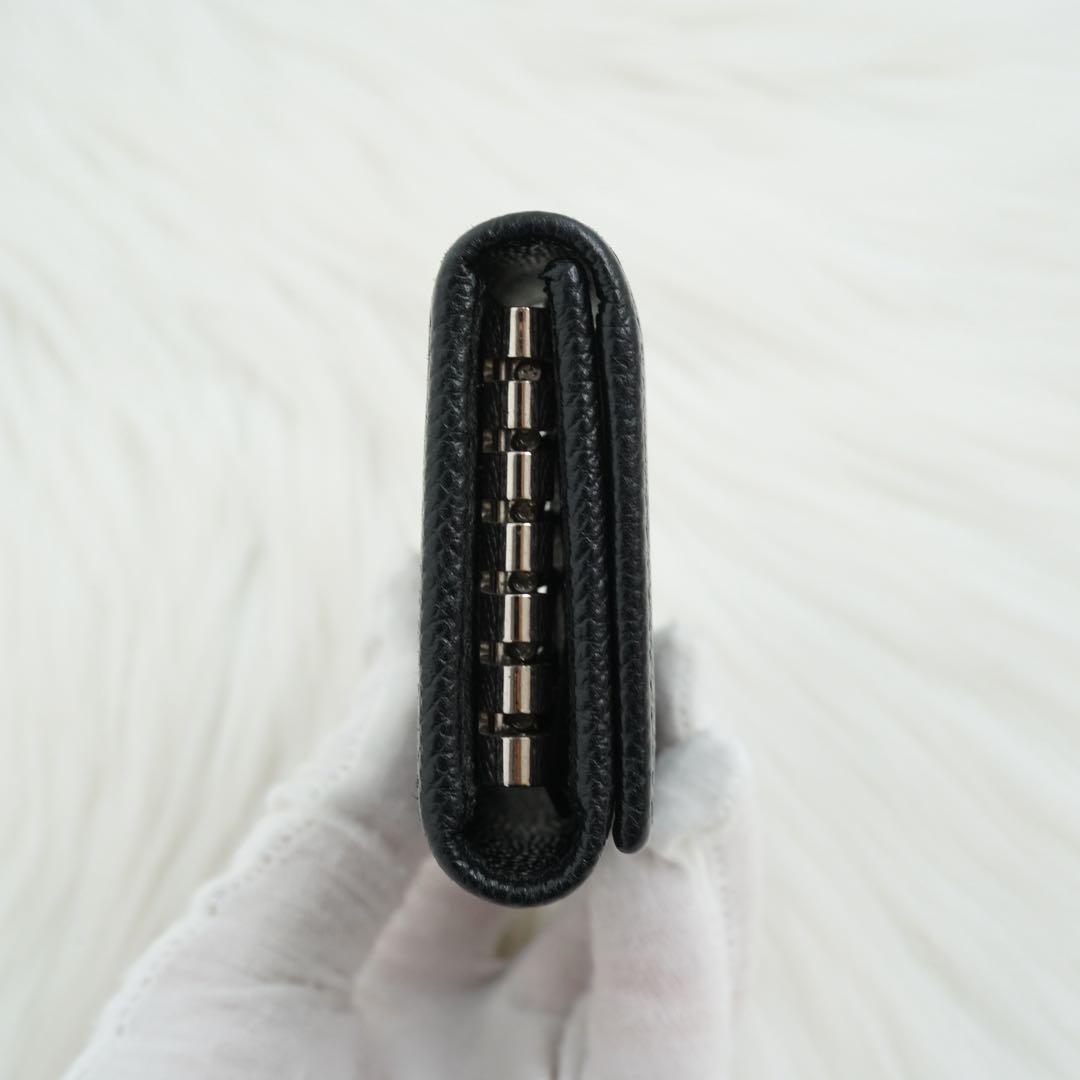 ほぼ未使用品　箱付き　BVLGARI ブルガリ　キーケース　金具　ブラック