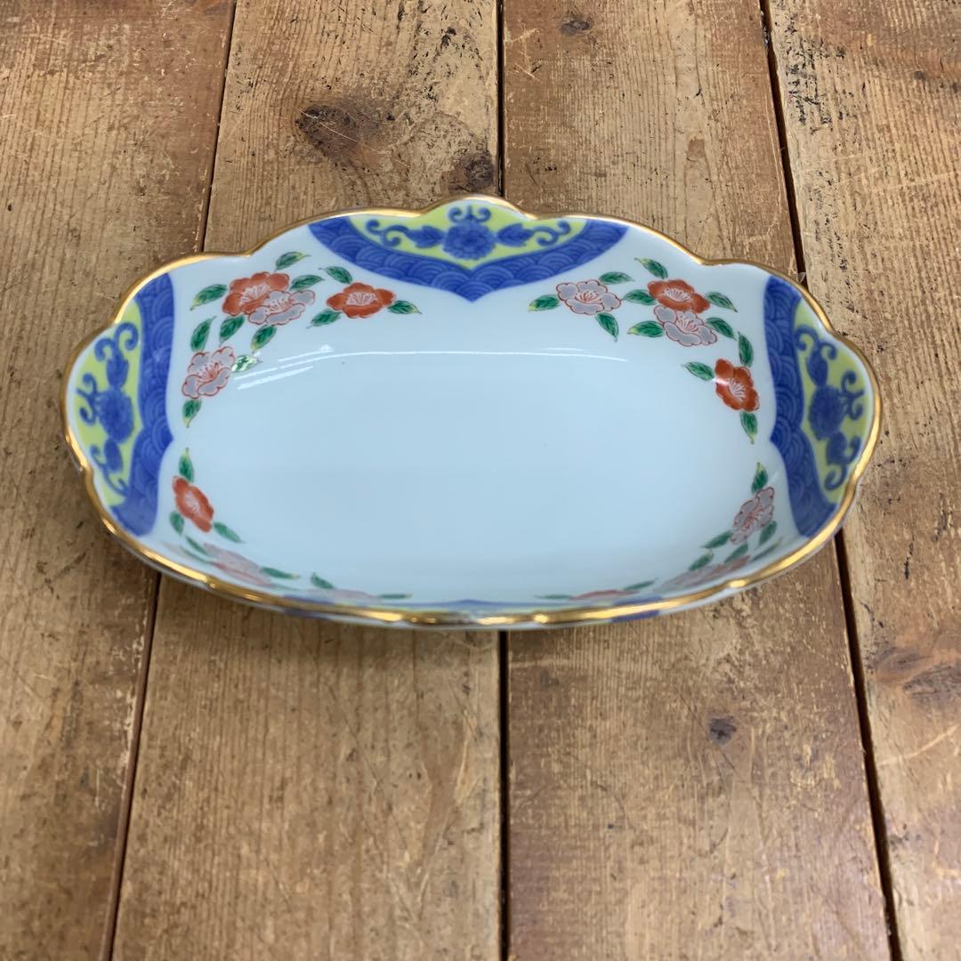 べ 【極美品】有田焼 其泉窯 金彩 楕円変形鉢 5枚セット 取鉢 銘々皿