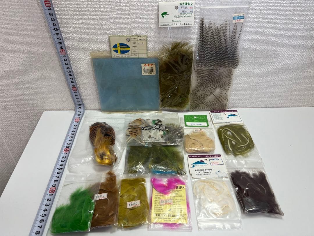 あ*わ様 釣具引退品　フライタイイング マテリアル大量まとめ売り　中古釣具　現状
