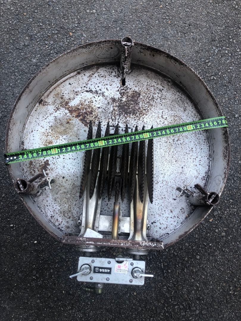 松尾ジンギスカン　ジャンボバーベキューセット　鉄板(直径60cm) コンロ足付き