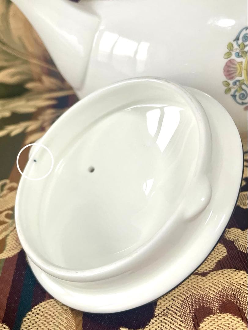 ウェッジウッド ラニーミード ティーポット L 黒壺 美品