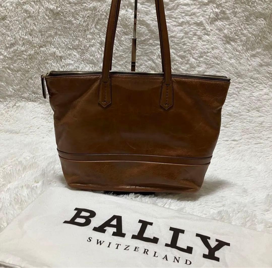 BALLY バリー　トートバッグ　レザー　ブラウン