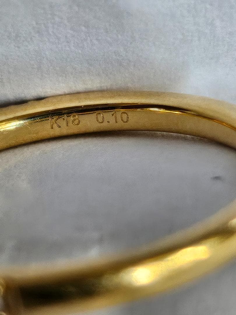 ベルシオラ　K18　ダイヤモンド　ハーフエタニティリング