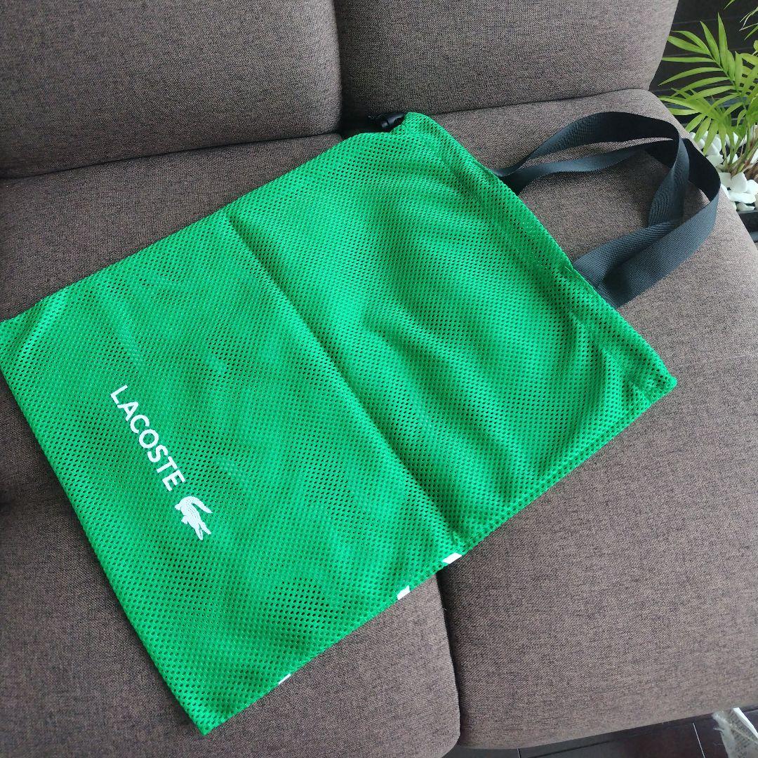 【非売品】LACOSTE　タオル付きゴルフボールギフトとメッシュ巾着袋のセット