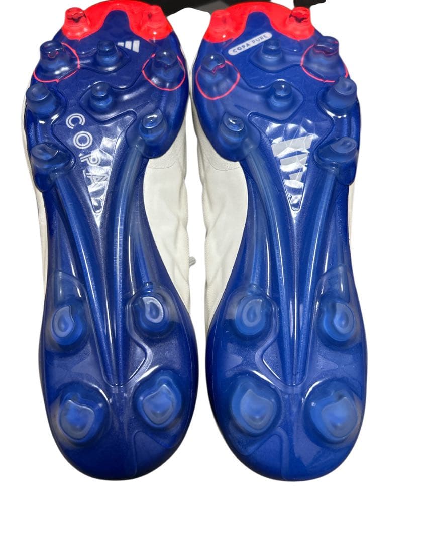 ［極美品］adidaコパピュア2エリートHGAG26.5 白青赤土.人工芝対応