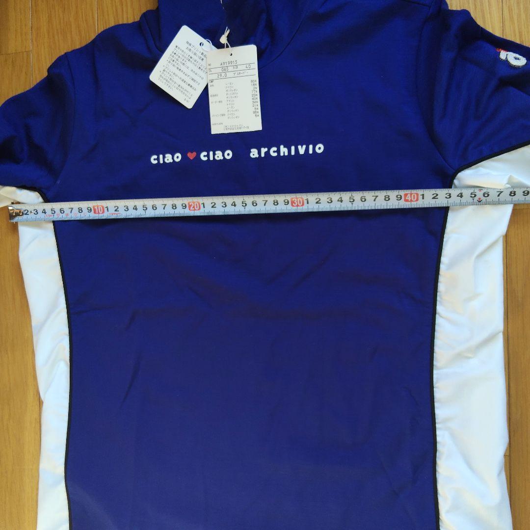 新品　archivio レディース ポロシャツ ネイビー