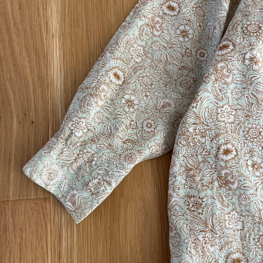 かぐれ kagure フラワープリントギャザーワンピース　近年モデル