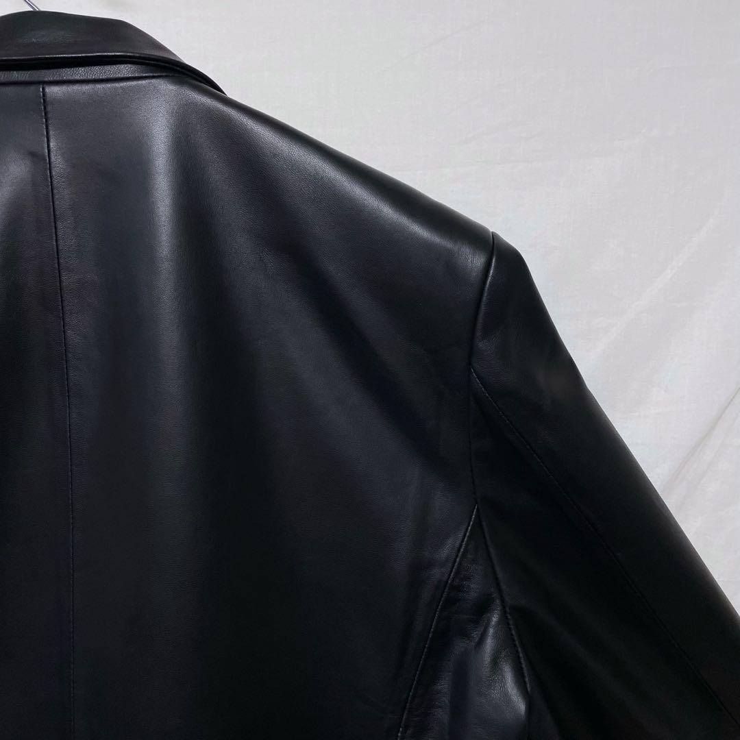FLAVOR レザーテーラードジャケット レザージャケット 革ジャン 本革 XL