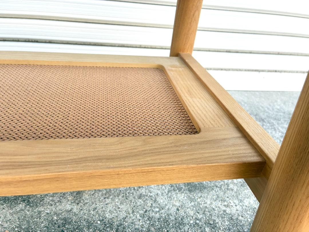 【美品】NAGANO INTERIOR センターテーブル ガラス 天然木