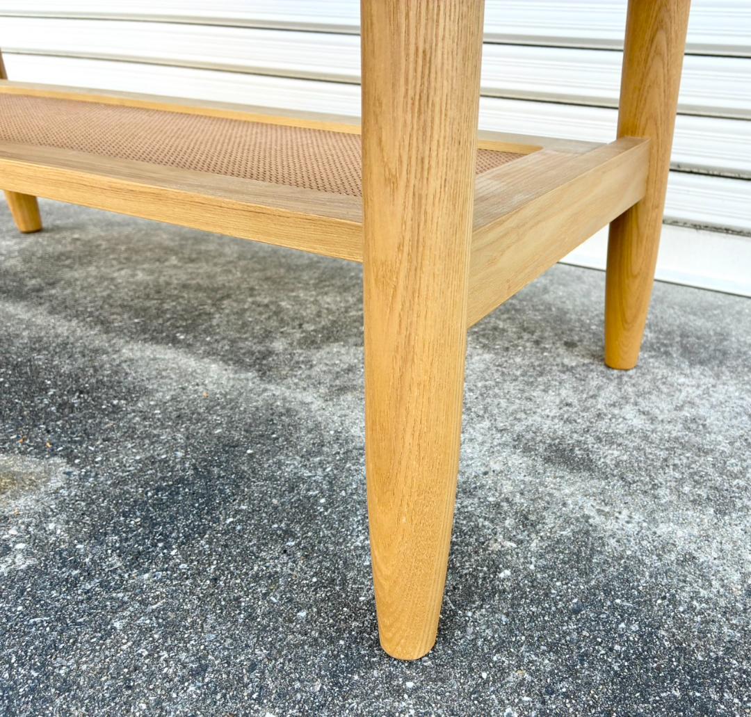 【美品】NAGANO INTERIOR センターテーブル ガラス 天然木