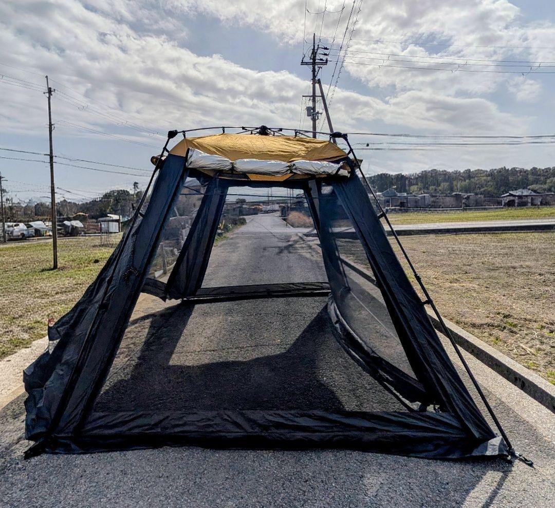 クイックキャンプ　ワイドスクリーンタープ 4✕2.8 ワンタッチ UVカット