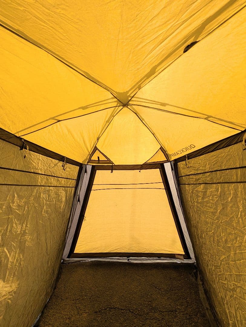 クイックキャンプ　ワイドスクリーンタープ 4✕2.8 ワンタッチ UVカット