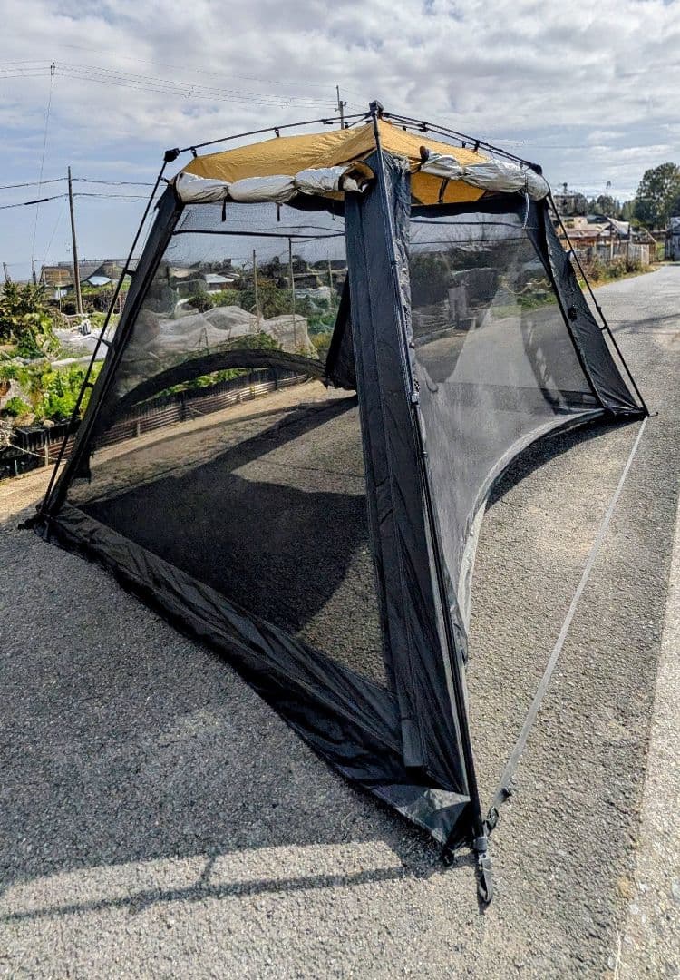 クイックキャンプ　ワイドスクリーンタープ 4✕2.8 ワンタッチ UVカット