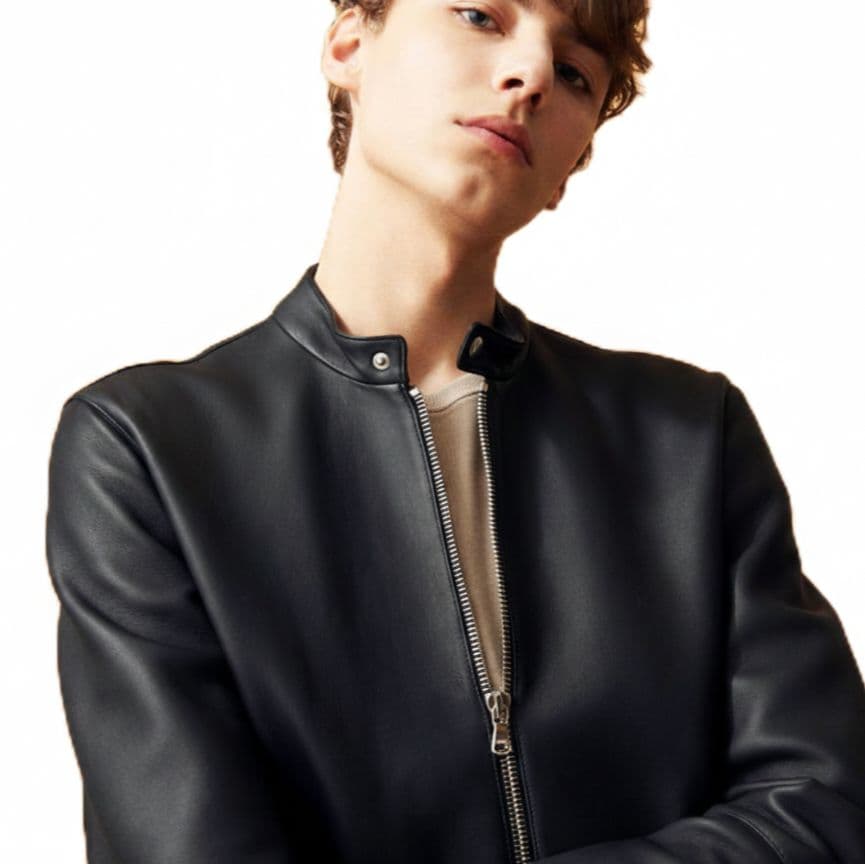 DENIM × TOMORROWLAND ラムレザーシングルライダースジャケット