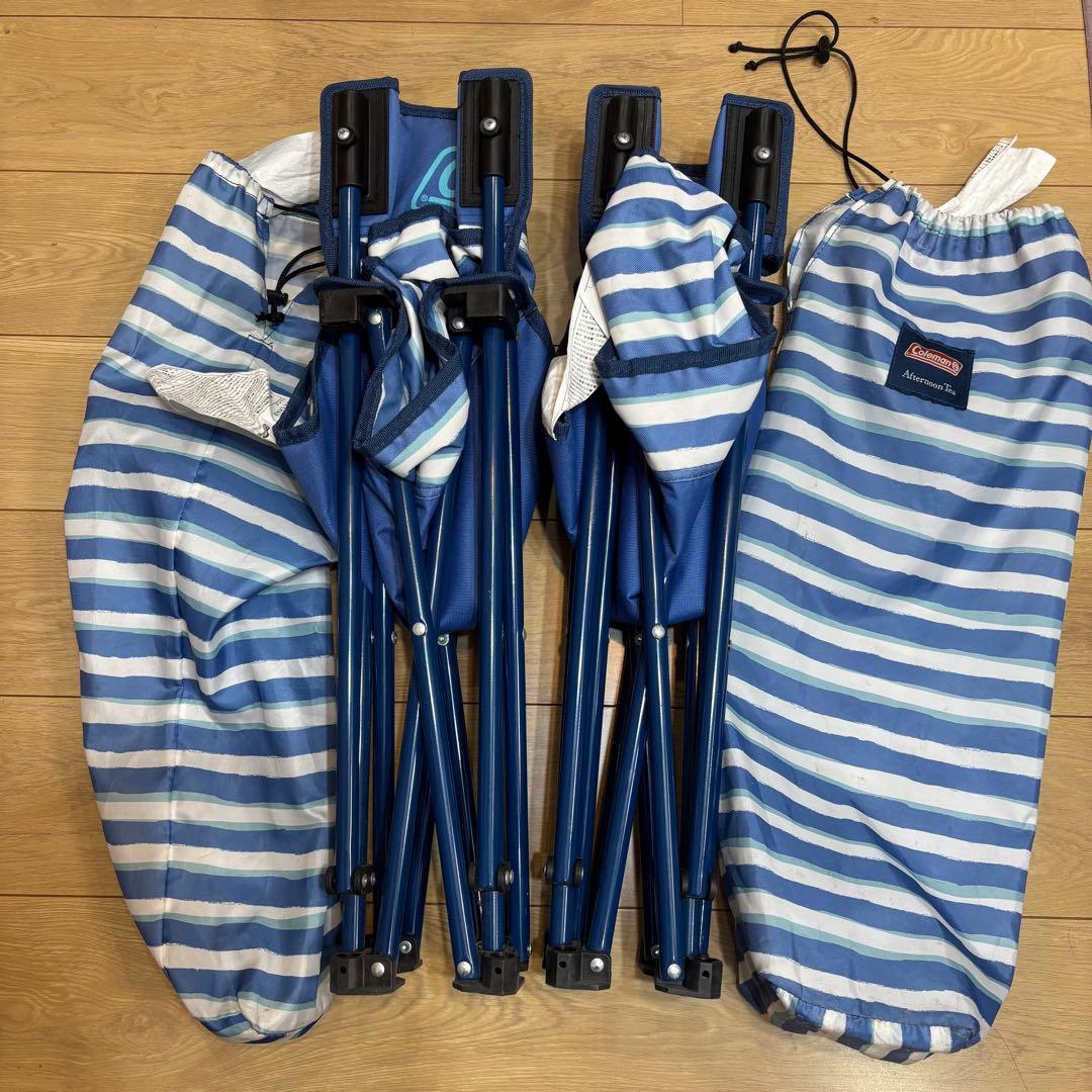 コールマン　アフタヌーンティー・リビング　ファンチェア　ローチェア　2脚セット