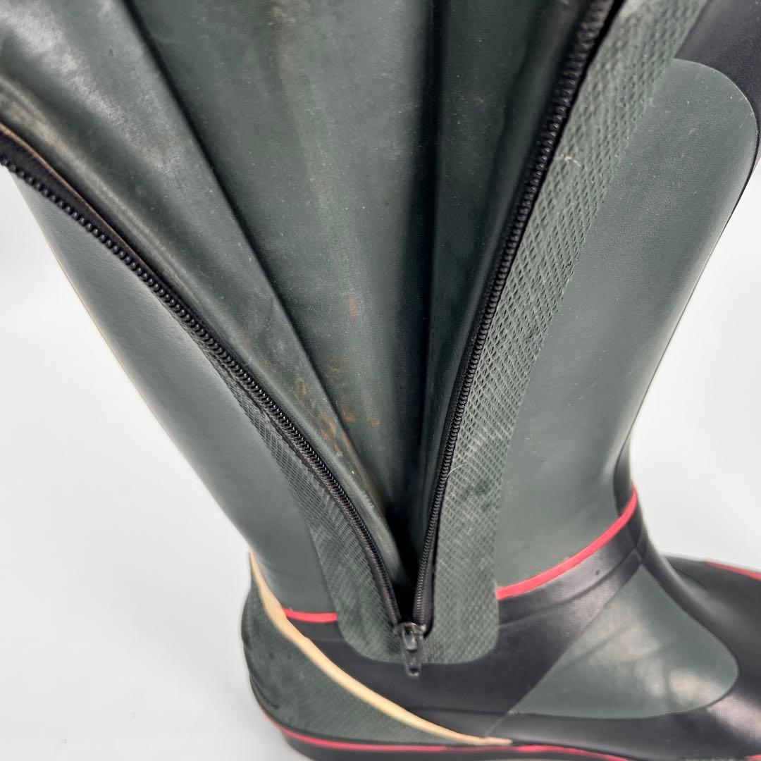 【美品】がまかつ　フェルトスパイクブーツ　グリーン×ブラック 3Lサイズ