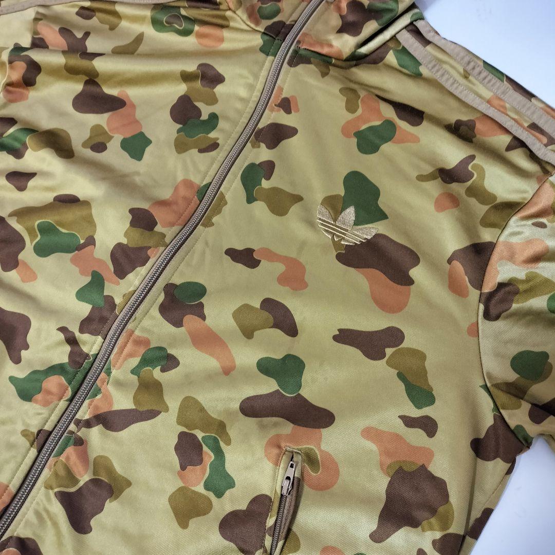 ★人気　アディダス　ジャージ　トラックジャケット　刺繍　迷彩　ファイヤーバードL