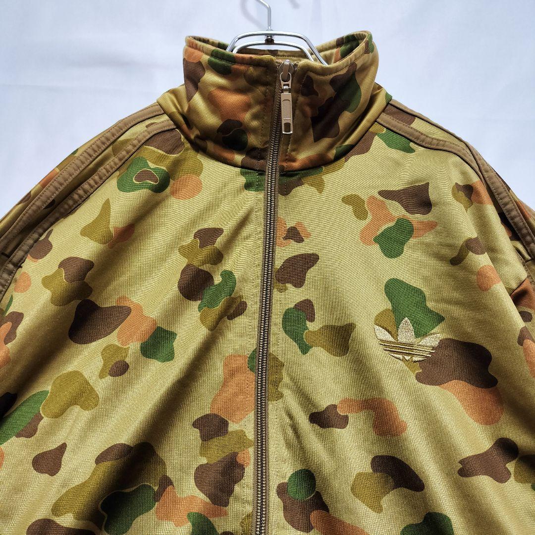 ★人気　アディダス　ジャージ　トラックジャケット　刺繍　迷彩　ファイヤーバードL