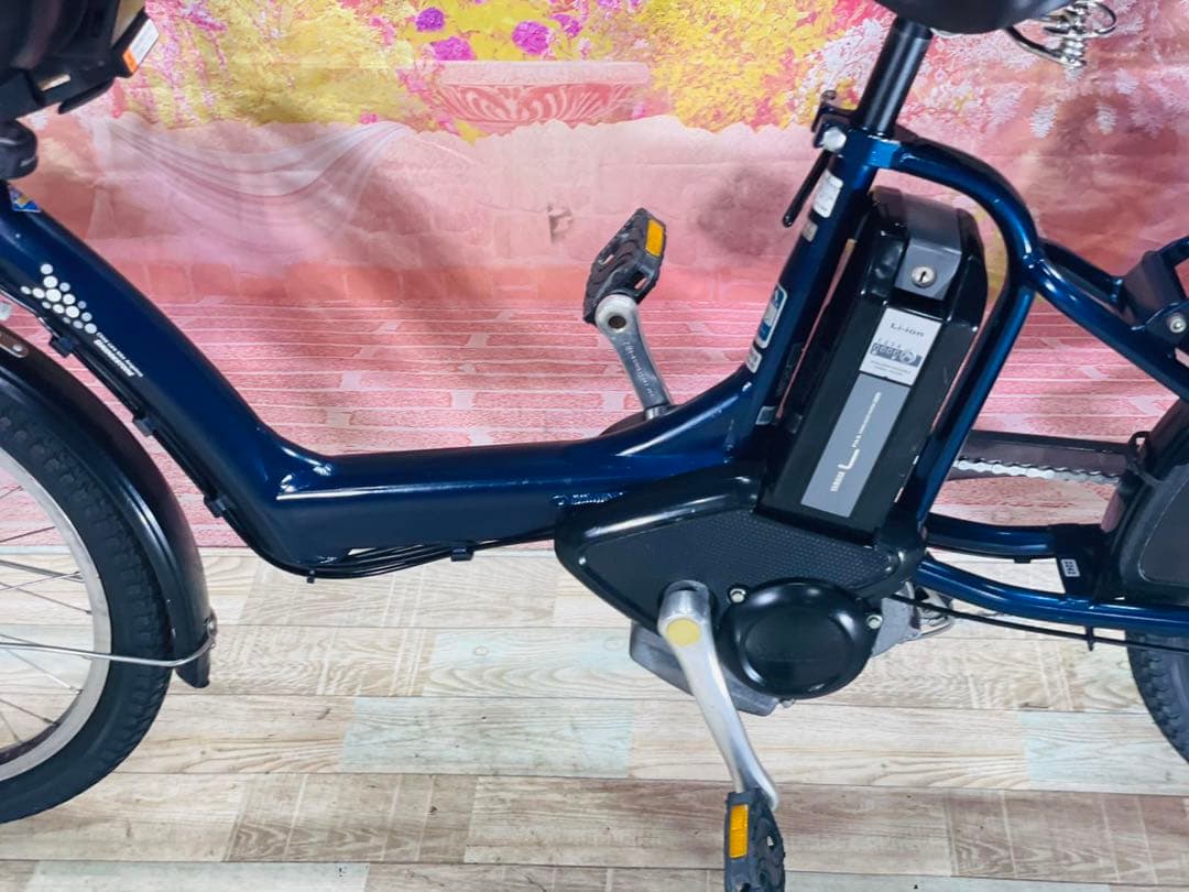 K2242 電動自転車ブリヂストン子供乗せ 20インチ ブルー 8.9Ah