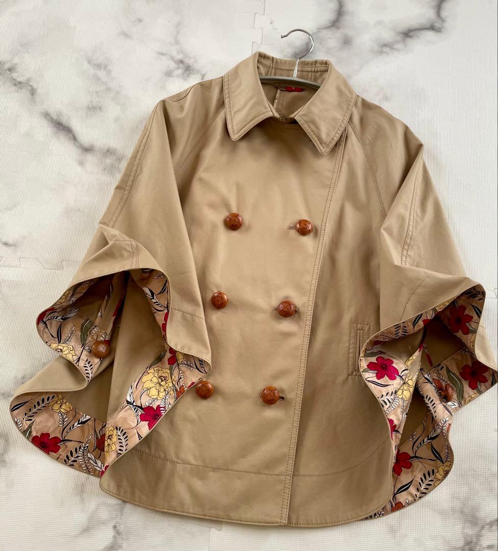 【オールドイングランド】トレンチスタイルケープコート　日本製