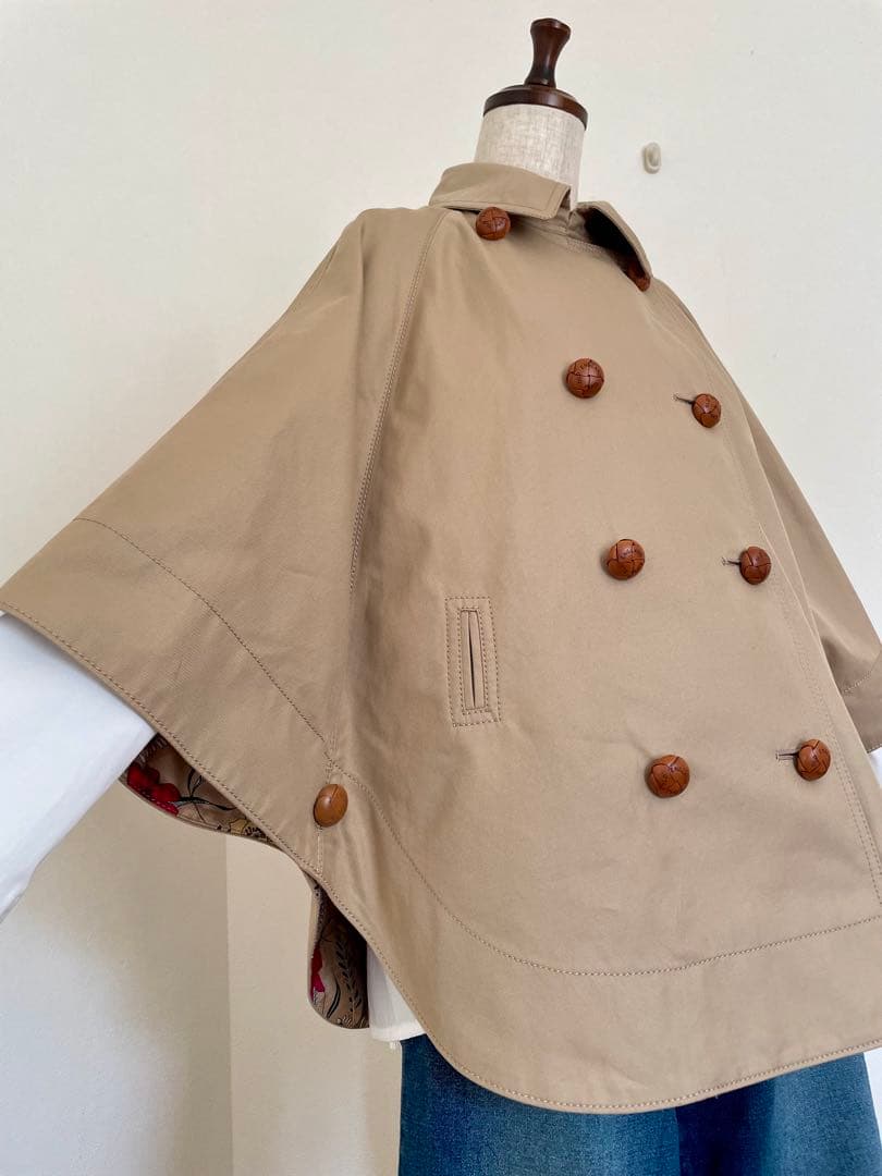 【オールドイングランド】トレンチスタイルケープコート　日本製