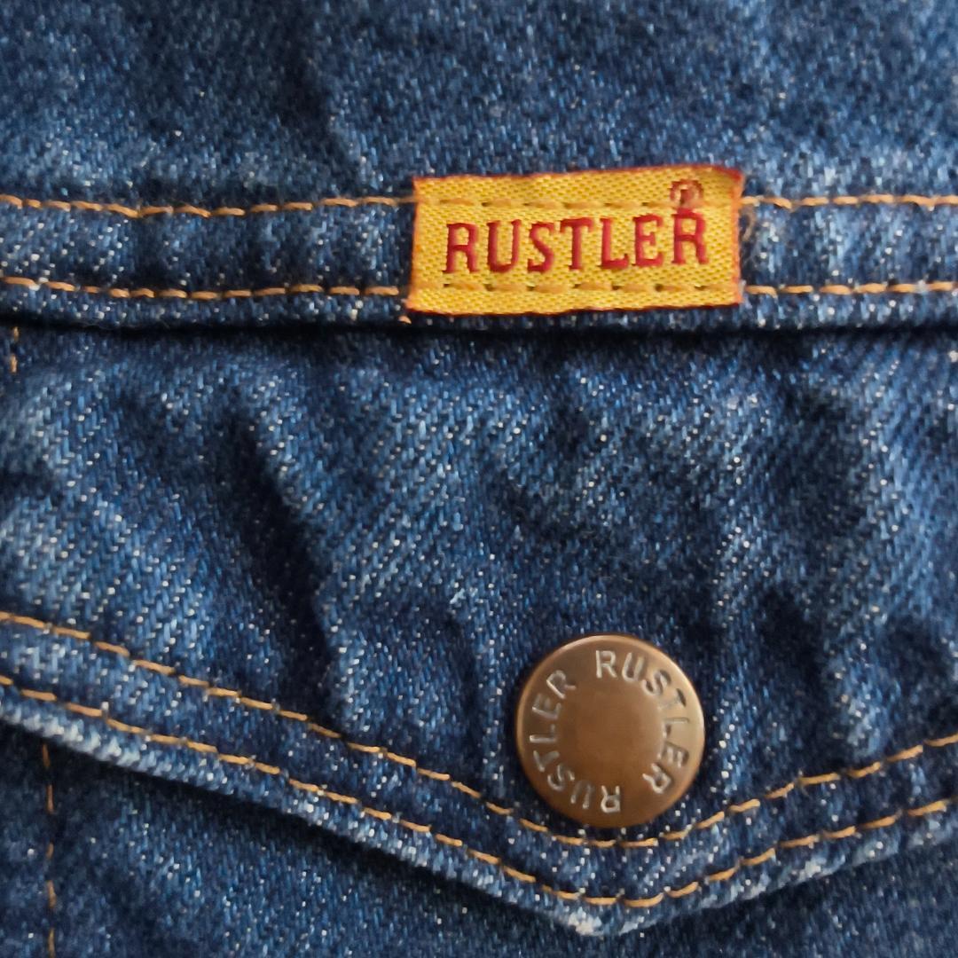 希少 USA製 RUSTLER デニムジャケット Size L アメリカ製