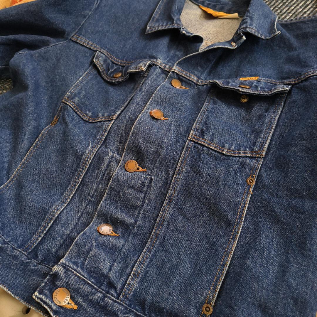 希少 USA製 RUSTLER デニムジャケット Size L アメリカ製