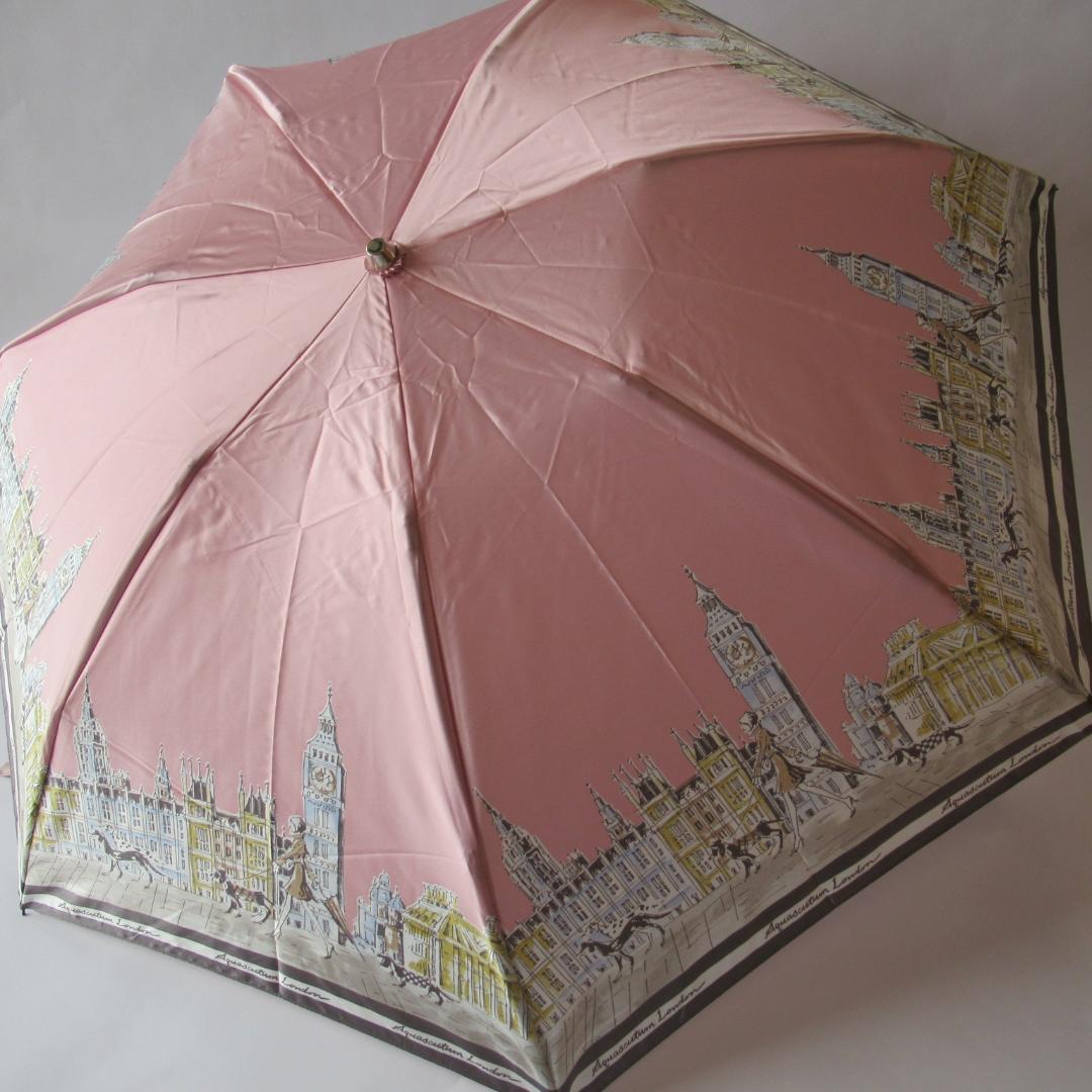 アクアスキュータム ロンドンガール柄折りたたみ 折り畳み傘 / 雨傘 No.4