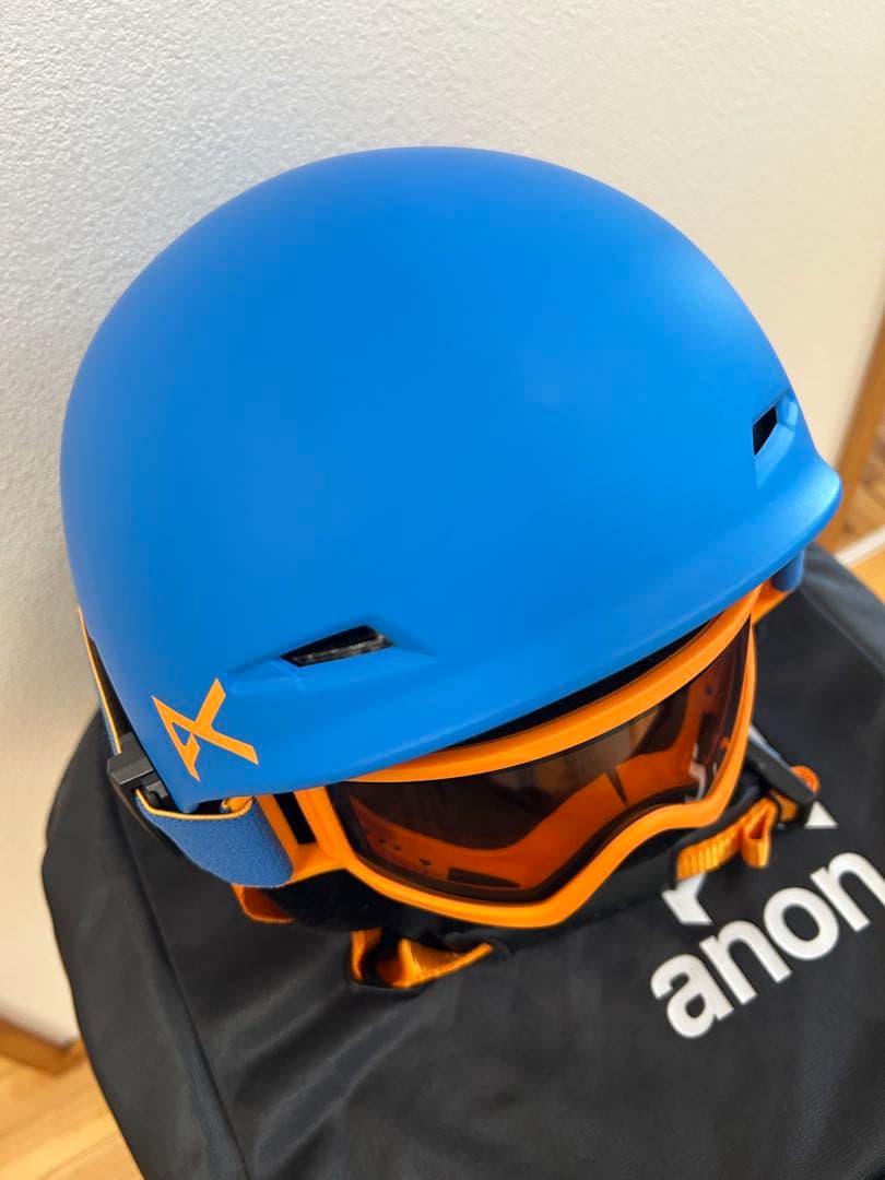 新品 アノン ディファイン ジュニア スノーボード ヘルメット ブルー L/XL