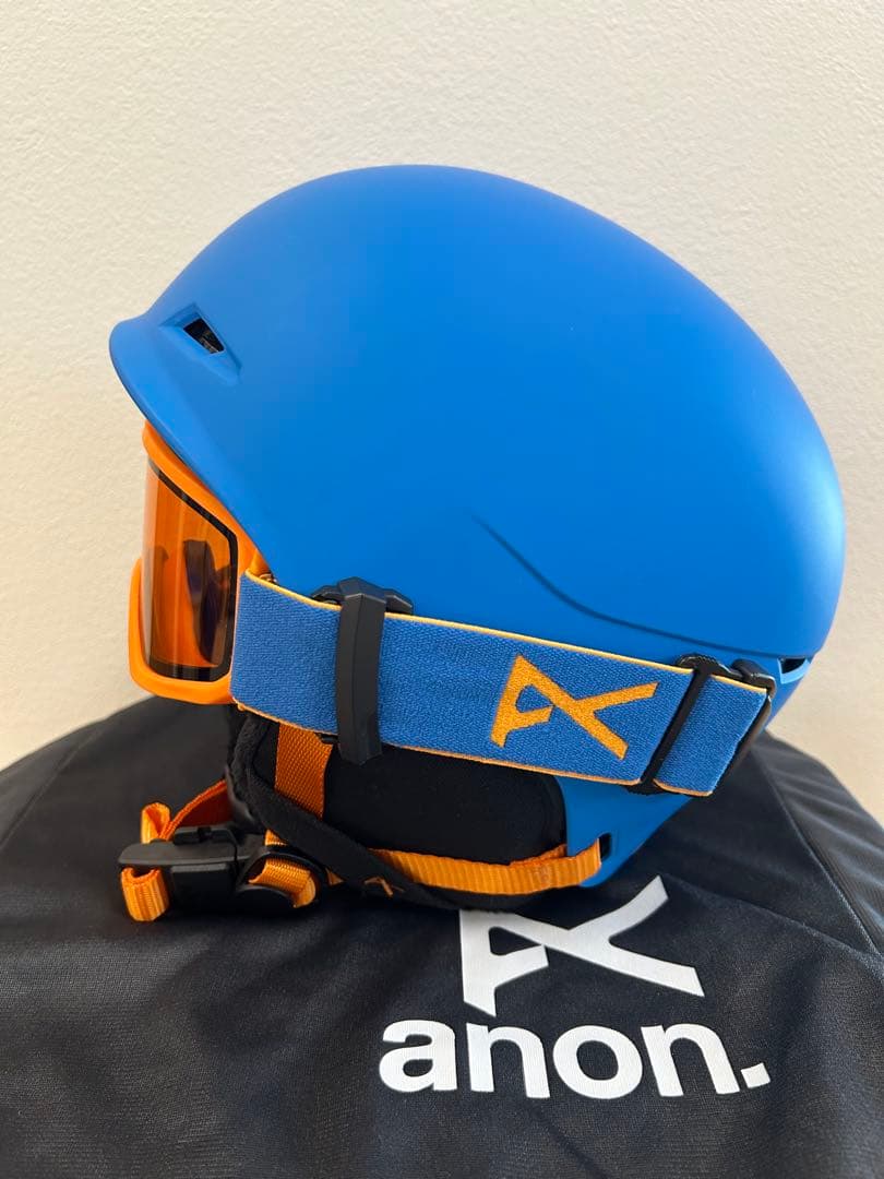 新品 アノン ディファイン ジュニア スノーボード ヘルメット ブルー L/XL