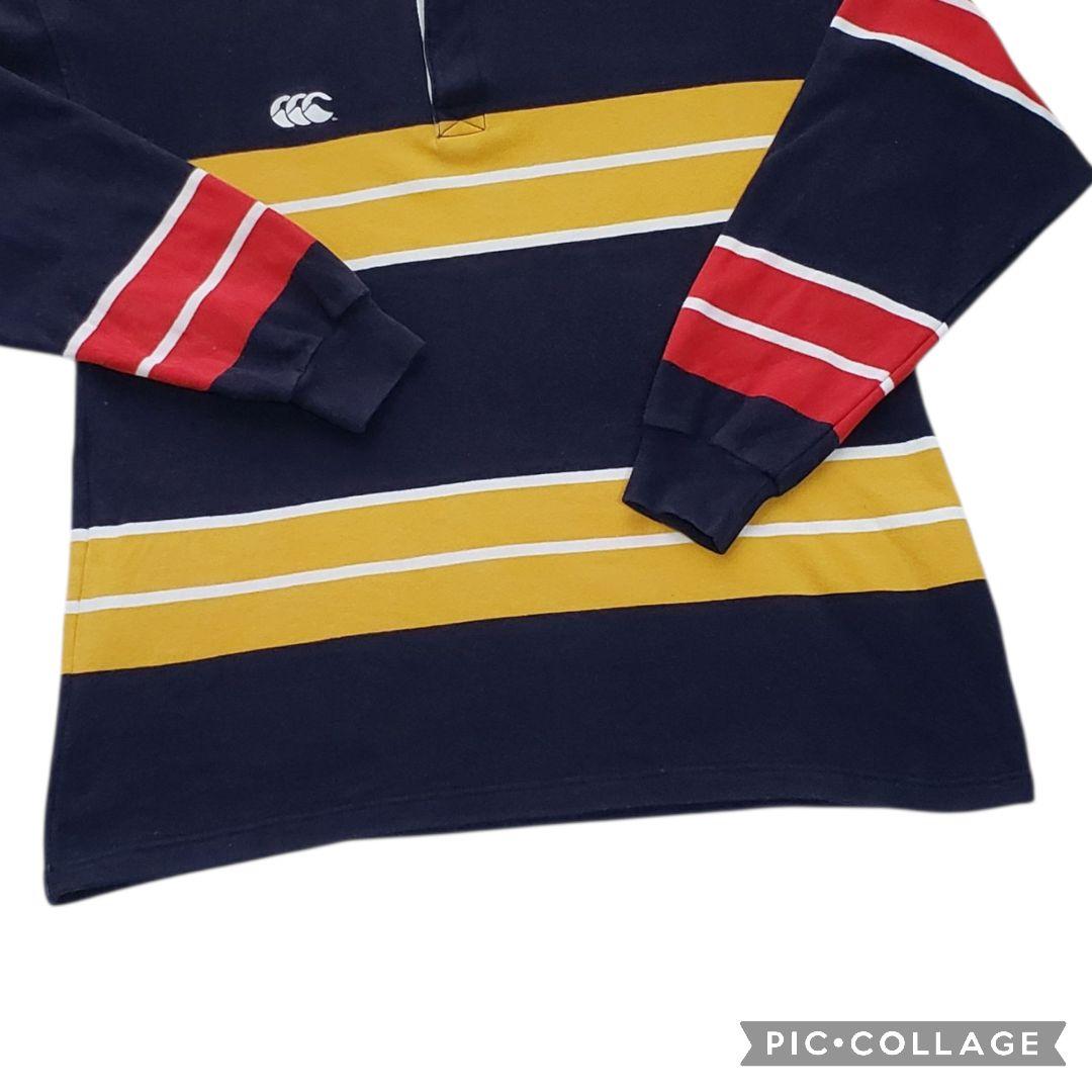 Canterbury　日本製　ラガーシャツ　マルチカラー　カンタベリーマーク刺繍