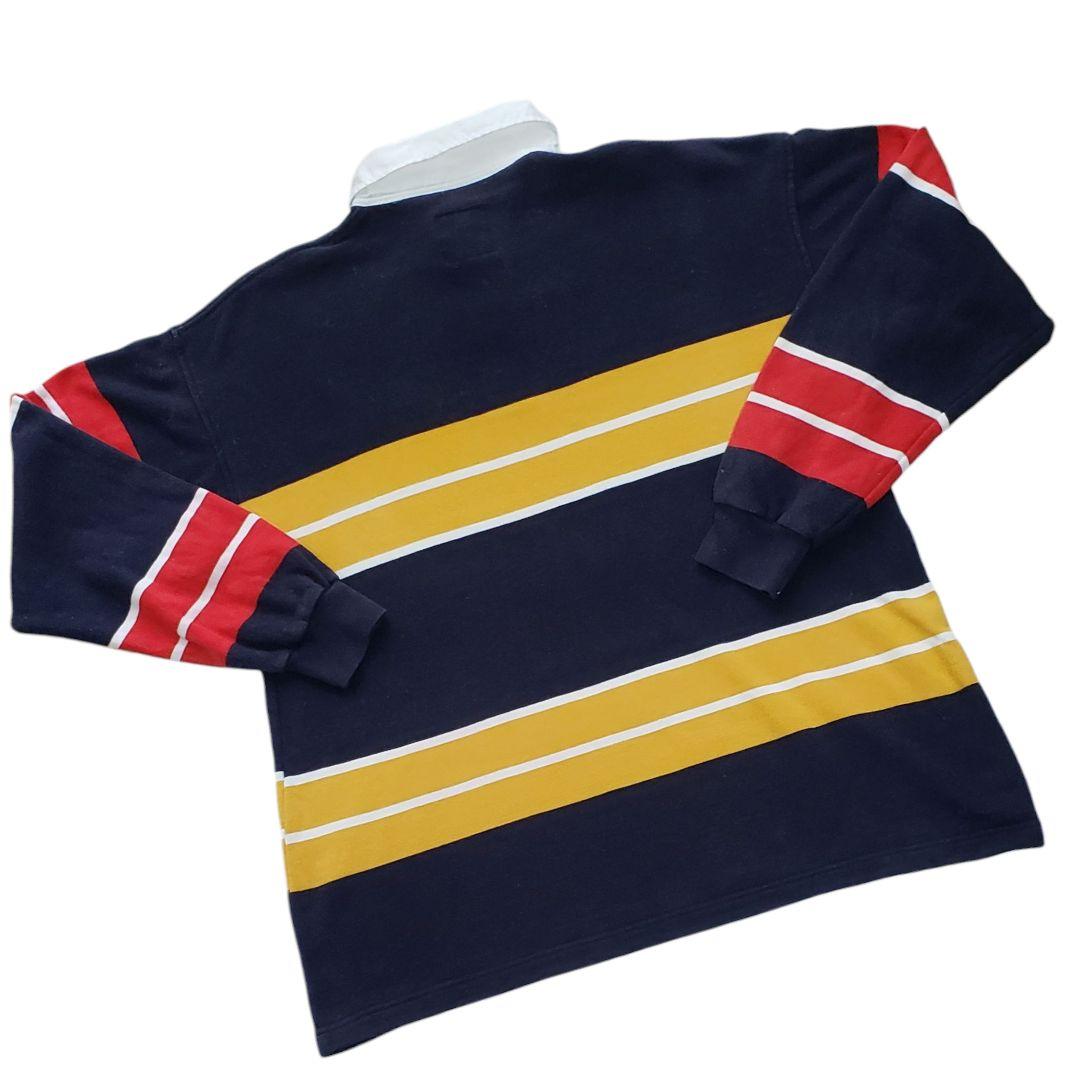 Canterbury　日本製　ラガーシャツ　マルチカラー　カンタベリーマーク刺繍
