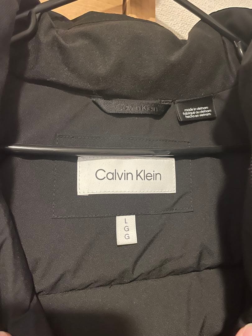 「アマポチさま」 ck カルバンクラインブラック ダウンベスト キルティング