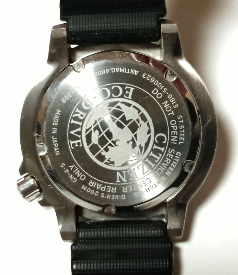 シチズン エコドライブ ダイバーズ E168-S100623 黒 状態良好