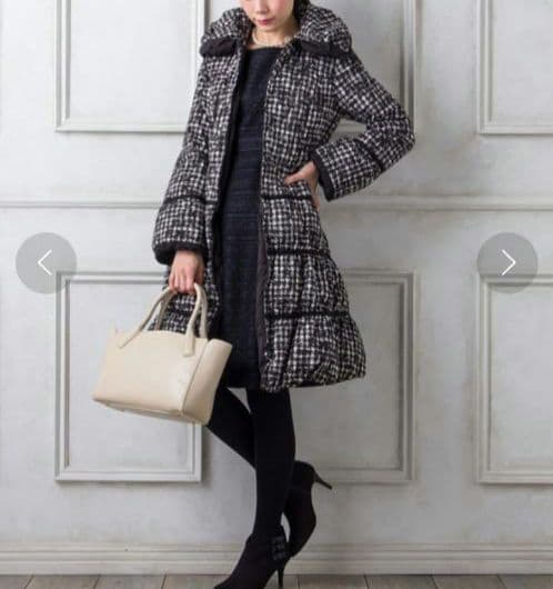 TOCCA リバーシブル ダウンコート ブラック ダウン フェザー