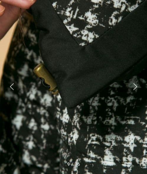 TOCCA リバーシブル ダウンコート ブラック ダウン フェザー