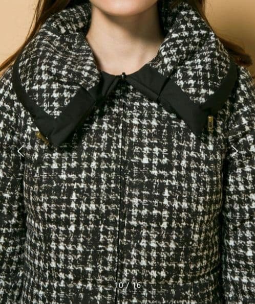 TOCCA リバーシブル ダウンコート ブラック ダウン フェザー