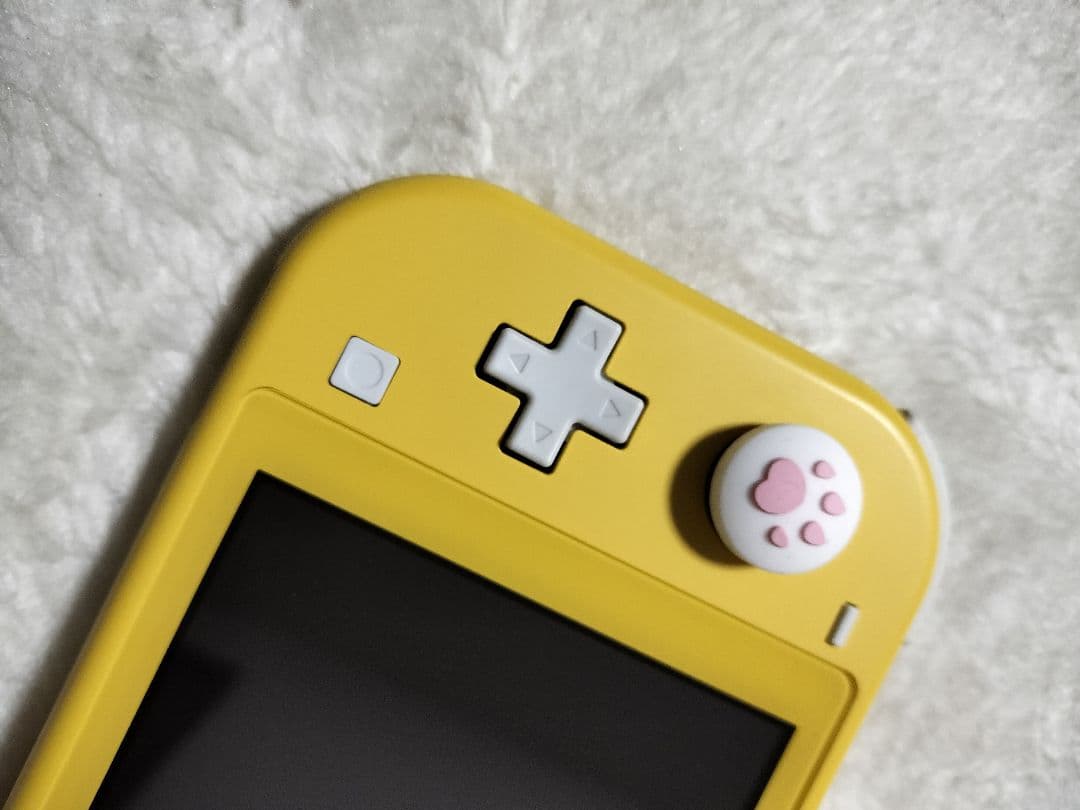 動作品NintendoSwitch Liteイエローアダプタ肉球スティック