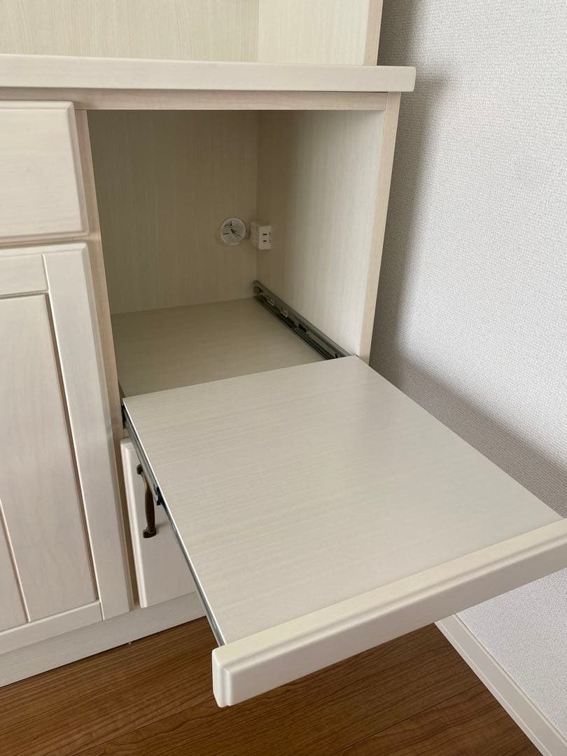 【送料込】食器棚　ホワイト　ニトリ　キッチンボード　(ミランダ120 ＷＷ)