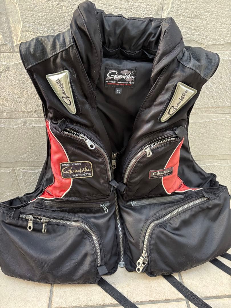 がまかつ　ライフジャケット　3L 2個　バラ売り可