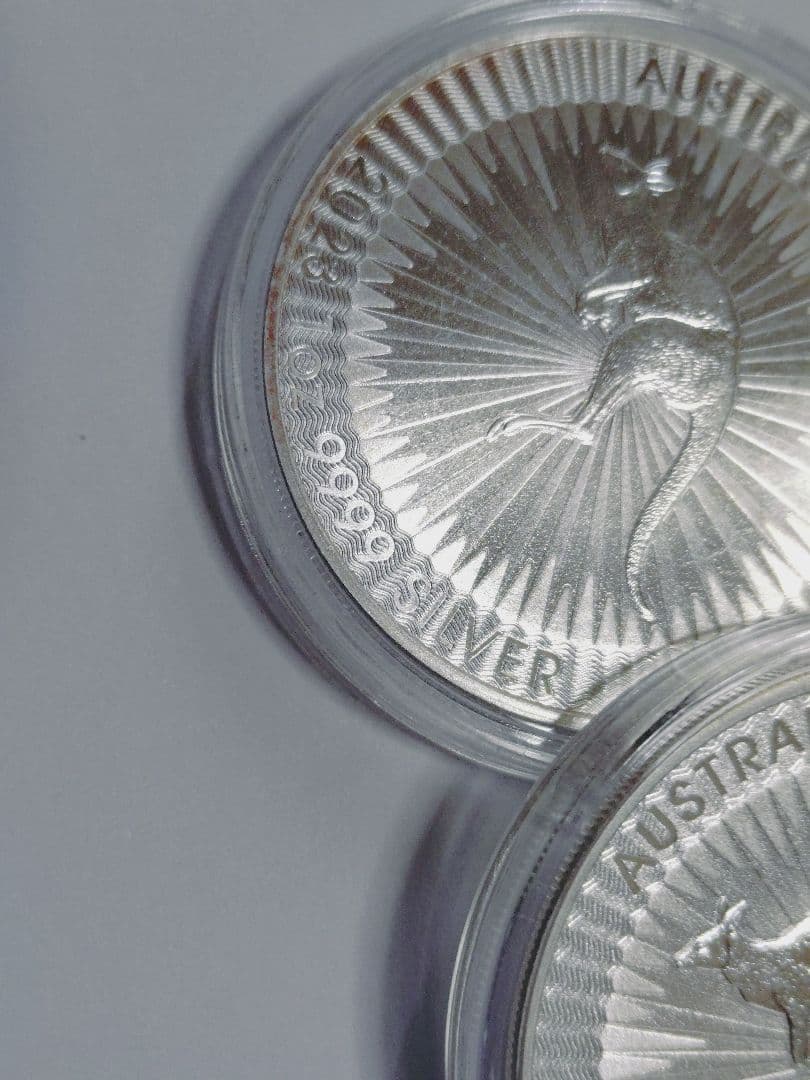 オーストラリア　カンガルー銀貨 1オンス　２枚セット 2023年と2024年