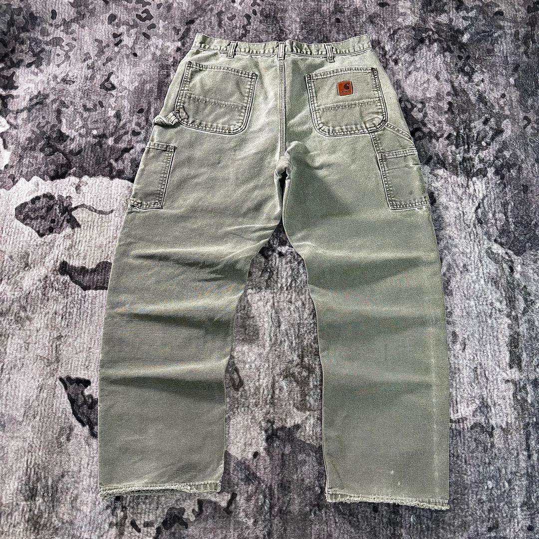 コメ欄セール！ 希少モスグリーン◎ダブルニー雰囲気系Carhartt B136