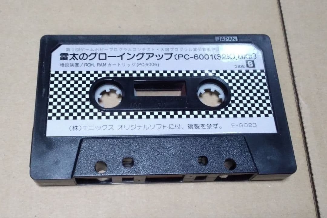 【起動確認済み】【箱無し】 PC-6001 雷太のグローイングアップ エニックス