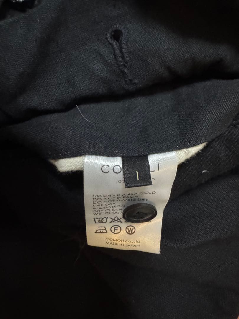 COMOLI コモリ ブラックデニム B.D.Uパンツ サイズ1