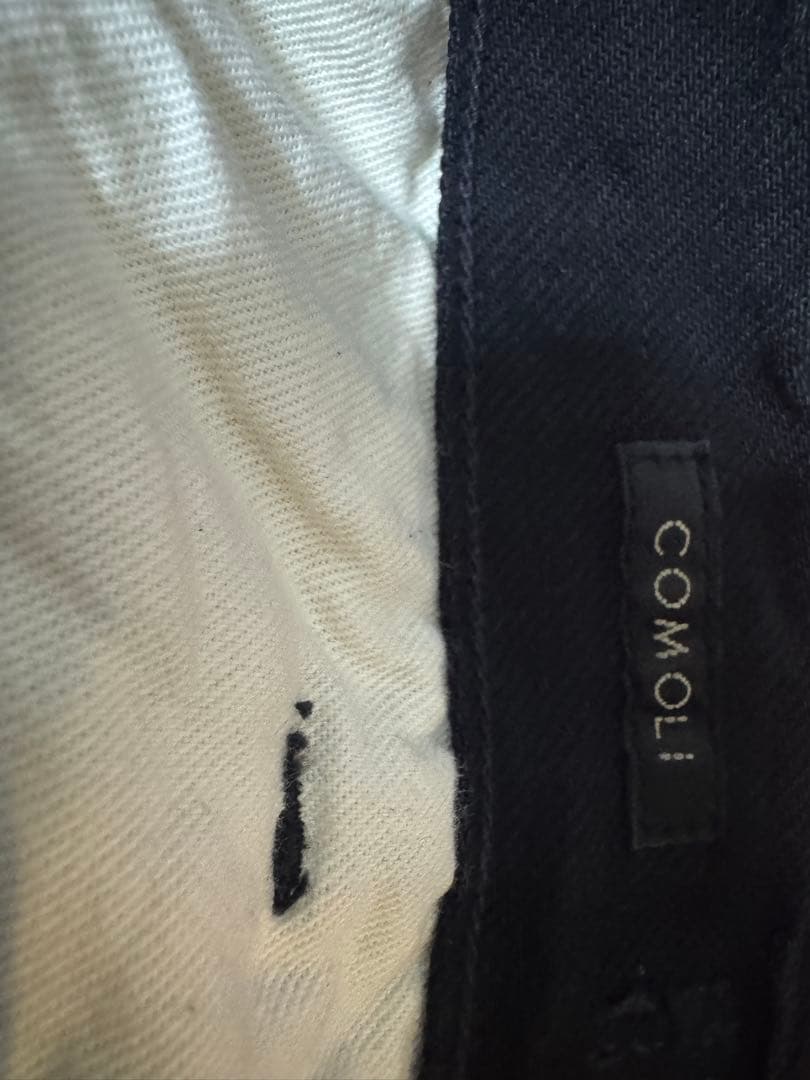 COMOLI コモリ ブラックデニム B.D.Uパンツ サイズ1