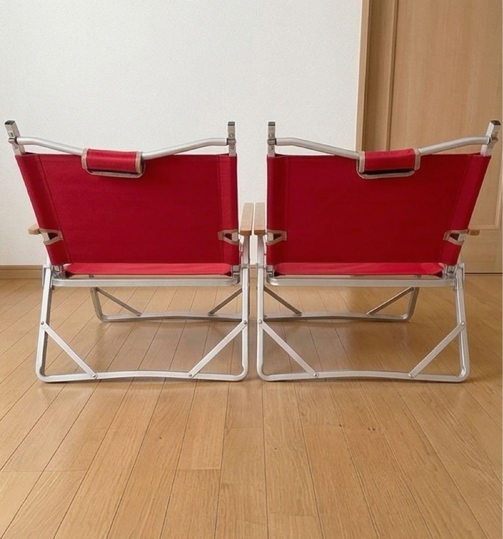 【2脚セット】コールマン　コンパクトフォールディングチェア　レッド