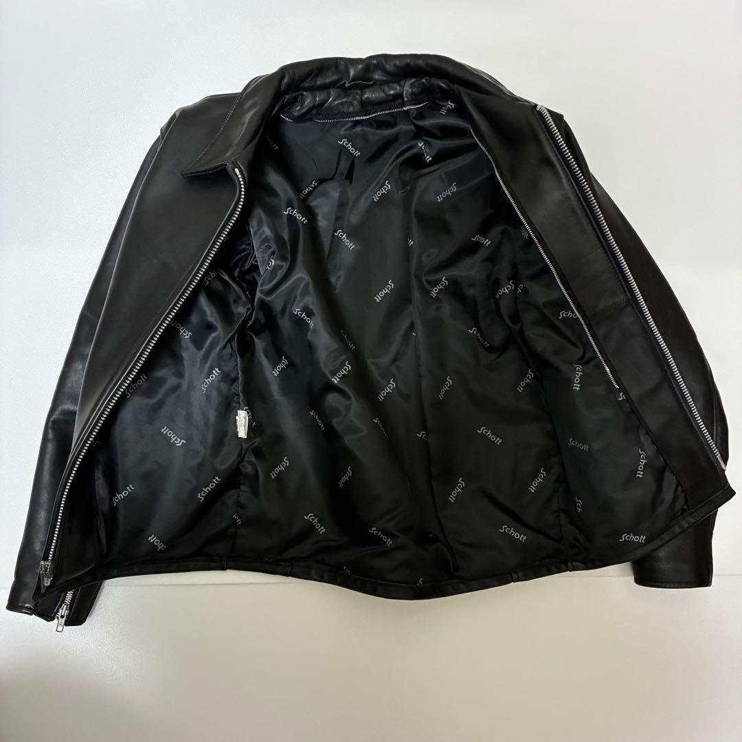 【米国製】Schott 652 レザートラッカージャケット ライナー付 38